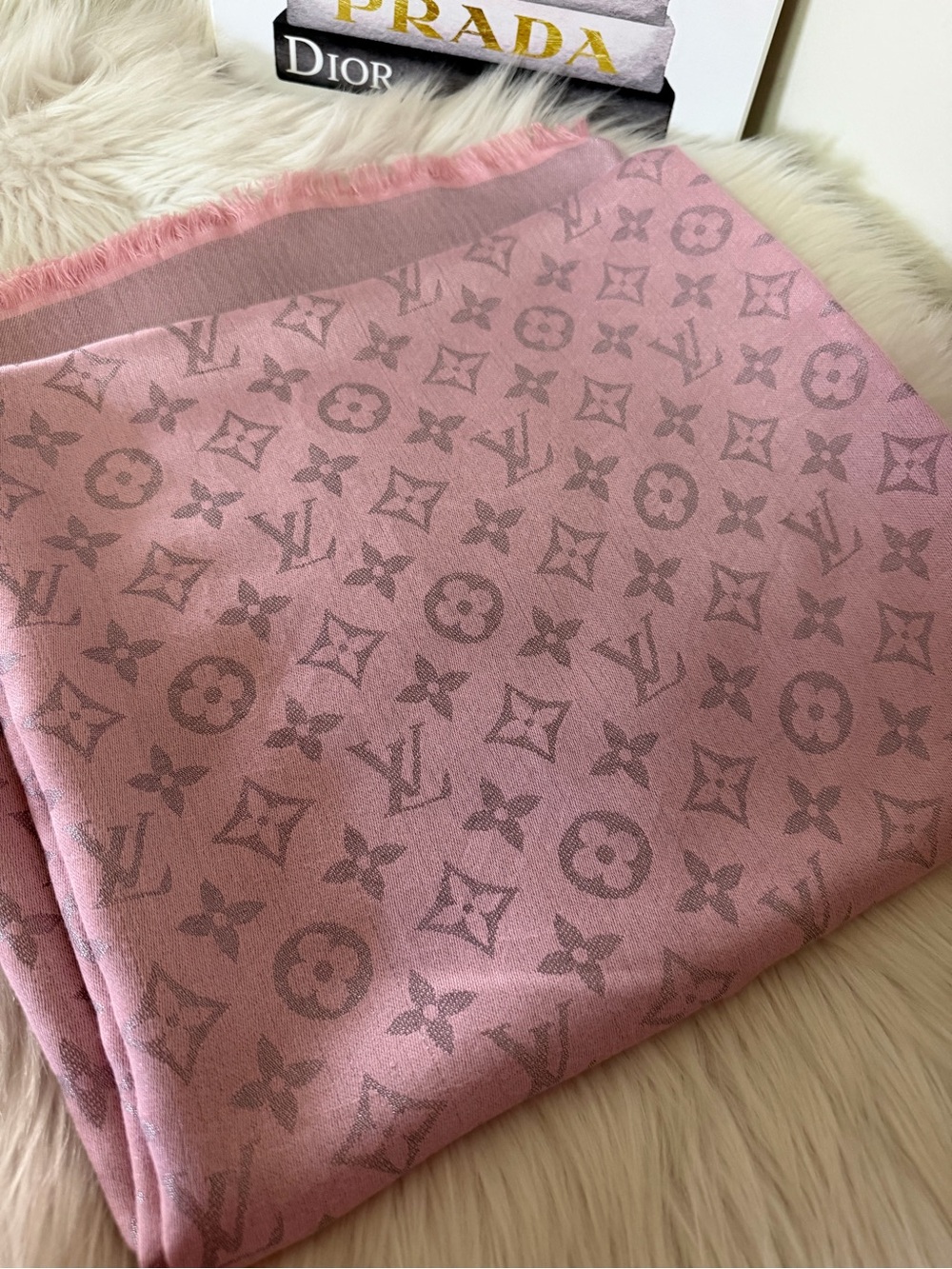 Louis Vuitton Dusty Pink Monogram Wrap